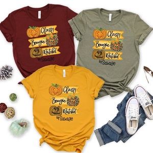 Fall Tee - Bella Canvas Wine Color